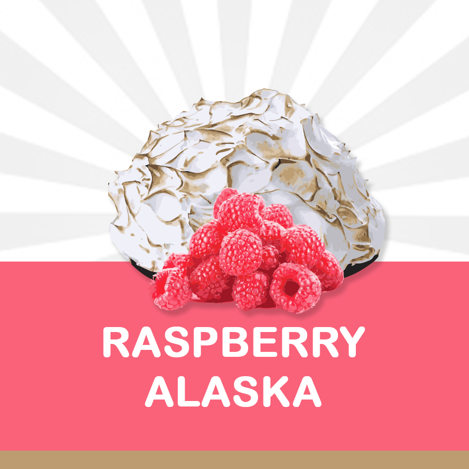 Pudz Raspberry Alaska 100ml 70/30