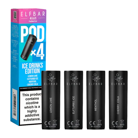 Elf Bar 4 in 1 Pods Iced Drinks Edition