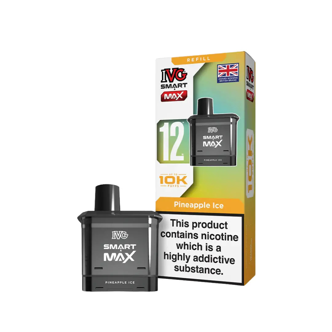 IVG Smart Max vape refill and packaging on a white background