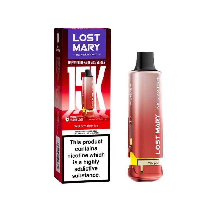 Lost Mary vape device and packaging on a white background