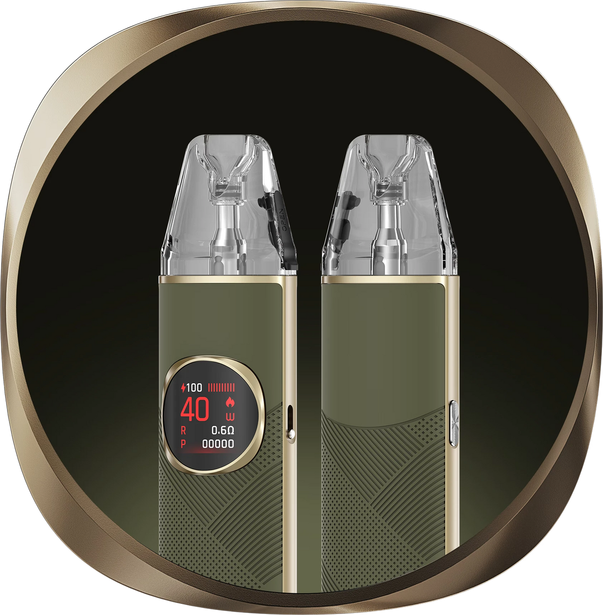 OXVA NeXLIM 2 Pod Vape Kit – Green Leather – official manufacturer image