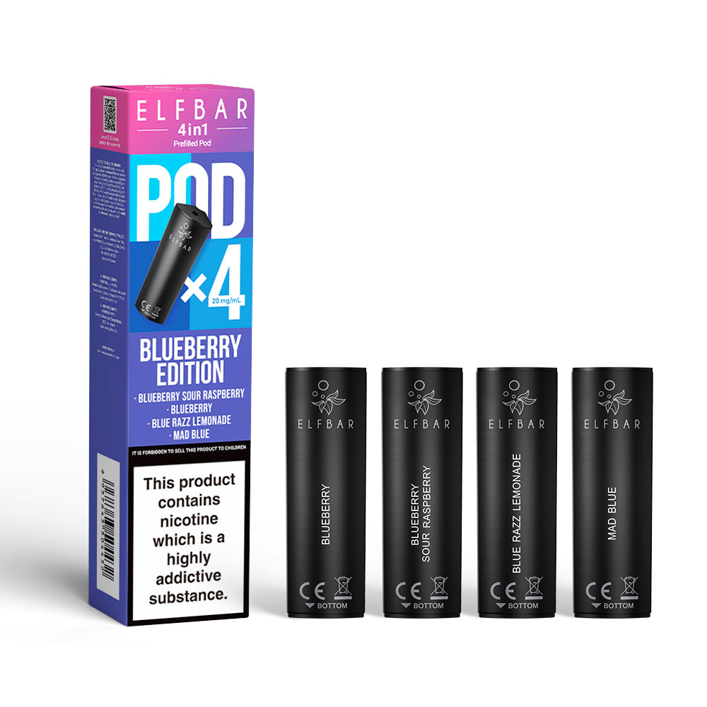 Elf bar Pods x4 Blueberry Edition