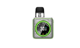 Vape device with digital display on a white background