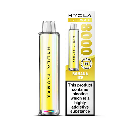 Hycola Promax vape pen and packaging on a white background