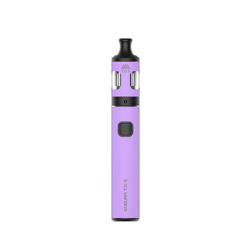 Purple vape device on a white background