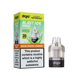 Vape device and packaging with 'dojo' branding on a white background