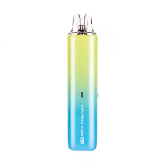 Gradient-colored electronic device with 'Neosense Vibe' branding on a white background