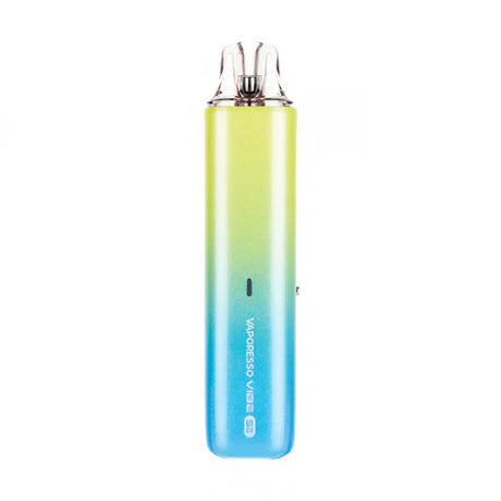Gradient-colored electronic device with 'Neosense Vibe' branding on a white background