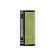 Vaping device with green and black design on a white background