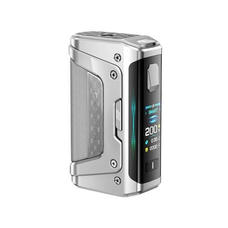 Geekvape Legend 5 Mod Frost Silver on White background