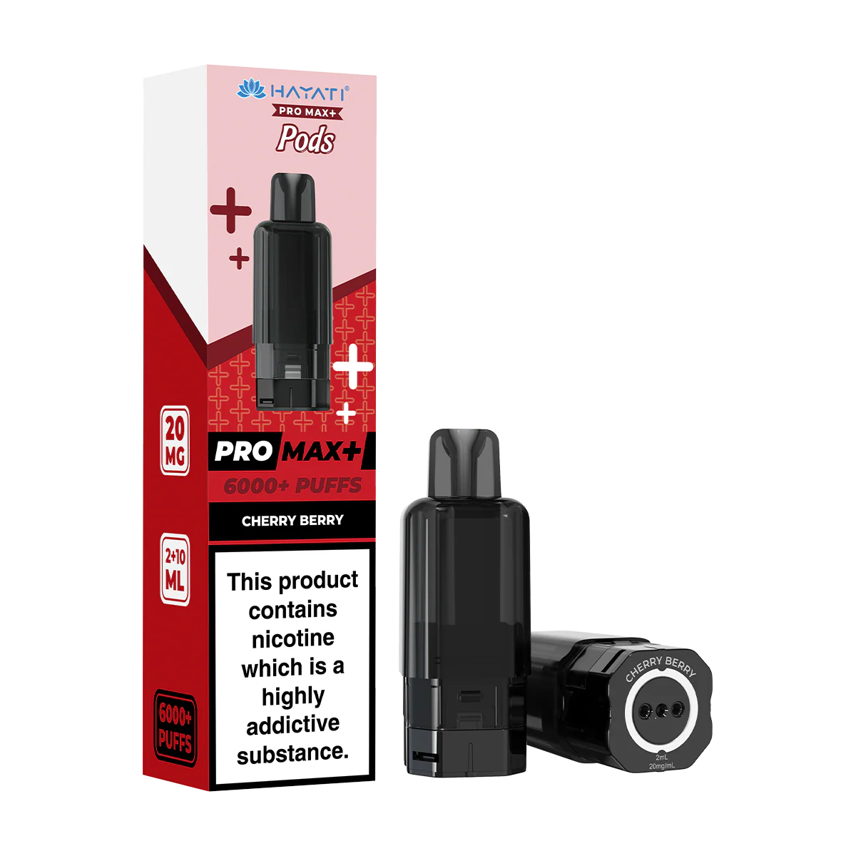 Hayati Pro Max pod Cherry Berry on white background