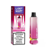 Lost Mary Nera vape device and packaging on a white background