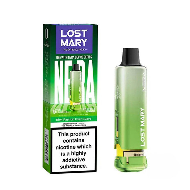 Lost Mary Nera vape device and packaging on a white background