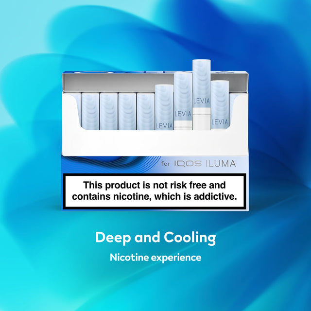 LEVIA Deep Mint tobacco-free nicotine sticks, 20-stick pack for IQOS ILUMA
