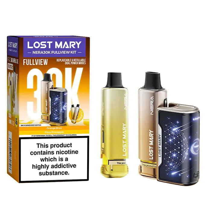 Lost Mary vaping device kit with packaging on a white background