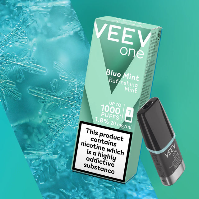 VEEV ONE Blue Mint single prefilled pod retail pack
