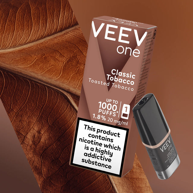 VEEV ONE Classic Tobacco single prefilled pod retail pack