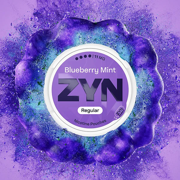 ZYN Blueberry Mint 11mg nicotine pouches - 21 Regular pouches
