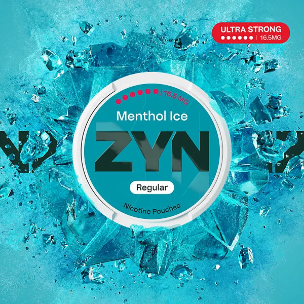 ZYN Menthol Ice 16.5mg nicotine pouches - 21 Regular pouches