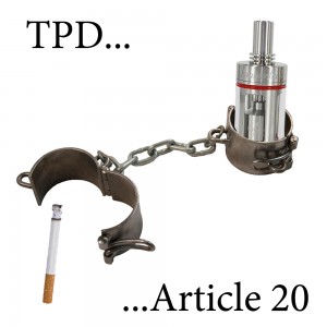 TPD Article 20 vaping limitations.