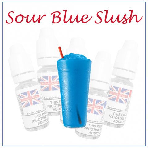 British Blend 10ml Blue Sour Slush E-Liquid