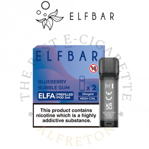 Elf Bar ELFA Blueberry Bubble Gum Pod x2