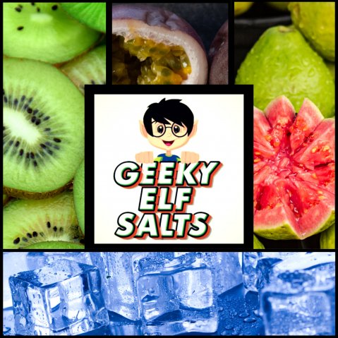 Geeky Elf Kiwi Passionfruit Guava Nicotine Salt