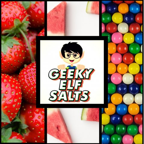 Geeky Elf Strawberry Watermelon Bubblegum Ice Nicotine Salt
