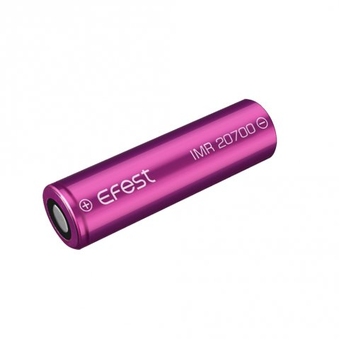 Purple Efest IMR 20700 3100mAh 30A 3.7V Flat Top Battery