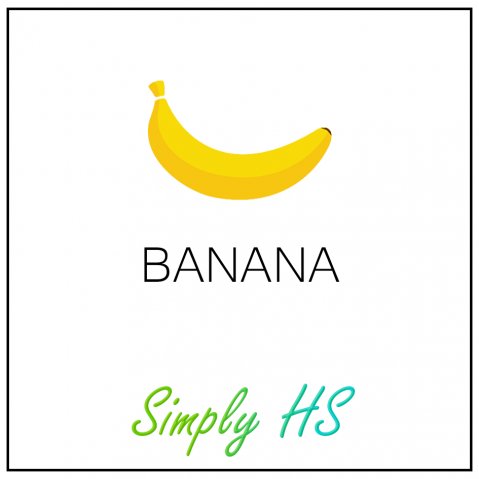 Simply HS Banana 50ml (60ml Short Fill) Nicotine Free E-Liquid