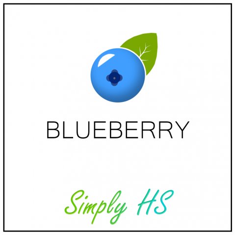 Simply HS Blueberry 50ml (70ml Short Fill) Nicotine Free E-Liquid