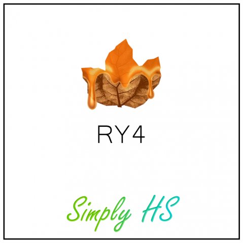 Simply HS RY4 50ml (60ml Short Fill) Nicotine Free E-Liquid