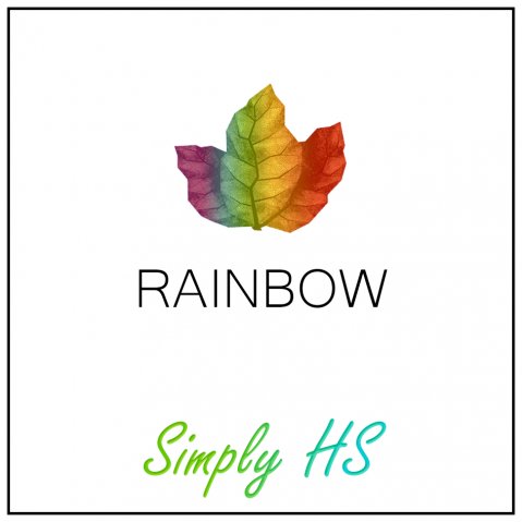 Simply HS Rainbow 50ml (60ml Short Fill) Nicotine Free E-Liquid