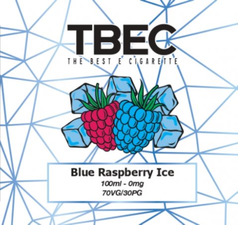 TBEC Blue Raspberry Ice 100ml (120ml Short Fill) Nicotine Free E-Liquid