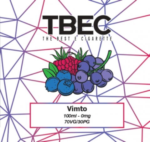 TBEC Vimto 100ml (120ml Short Fill) Nicotine Free E-Liquid