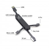 3 in 1 USB Adapter labelled