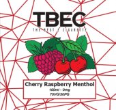 TBEC Cherry & Raspberry Menthol 100ml (120ml Short Fill) Nicotine Free E-Liquid